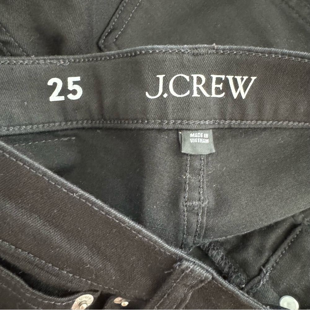 J Crew 9" demi-boot crop jean in Black Women’s Size 25 - Picture 10 of 13